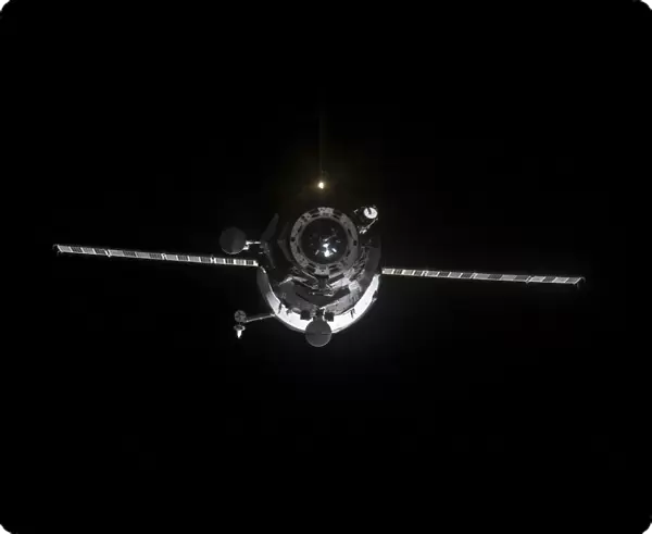 The Progress 41 resupply vehicle in orbit