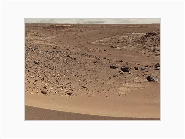 Martian valley on planet Mars