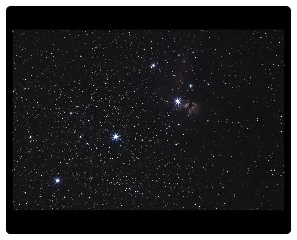 Orions Belt, Horsehead Nebula and Flame Nebula