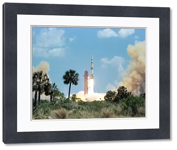 The Apollo 16 space vehicle is launched from Kennedy Space Center
