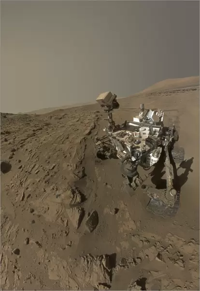 NASAs Curiosity Mars rover on planet Mars
