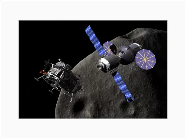 Asteroid Lander departs from Deep Space Vehicle