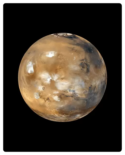 Mars. Twelve orbits a day provide the Mars Global Surveyor MOC wide angle