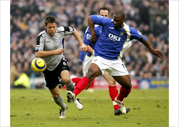 Thrilling Escape: James Beattie Outwits Noe Pamarot at Fratton Park (14 / 1 / 06)