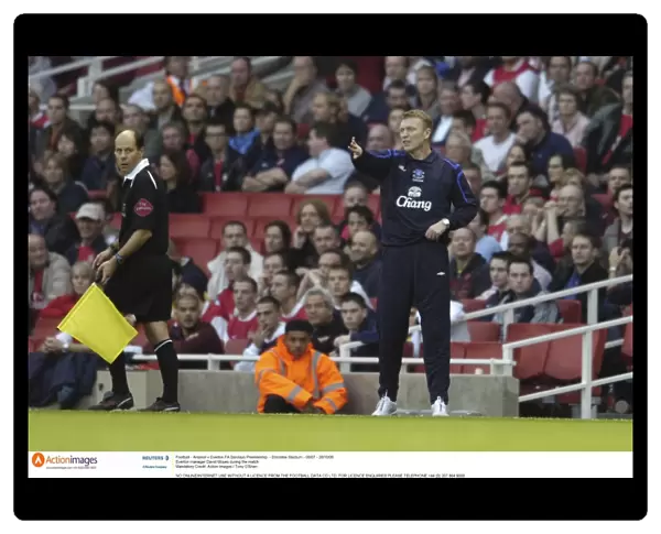 Arsenal v Everton - Everton manager David Moyes during the match