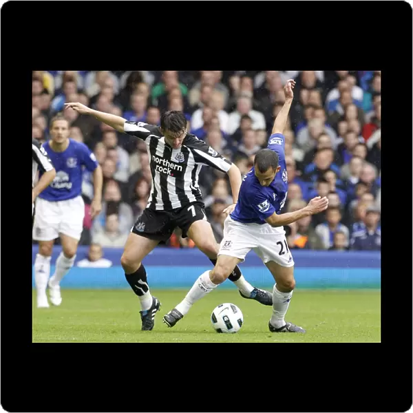 Clash at Goodison Park: Leon Osman vs. Joey Barton - Everton vs. Newcastle United (18 September 2010)