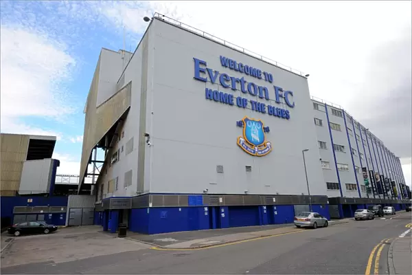 Grand Stadium: A Panoramic View of Everton Football Club's Goodison Park