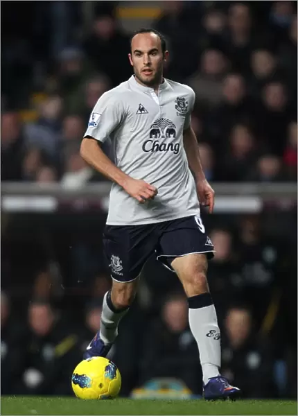 Everton's Landon Donovan at Villa Park: Barclays Premier League Clash (January 14, 2012)