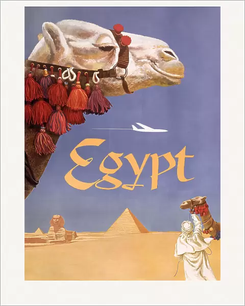 Egypt. Fly Twa (1960) Vintage Poster By David Klein