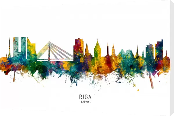 Riga Latvia Skyline