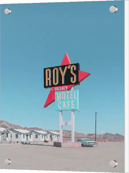 Roy's Motel Cafe Retro Sign