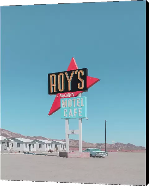 Roy's Motel Cafe Retro Sign