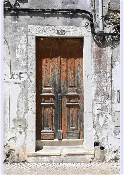 Old front door in Portugal