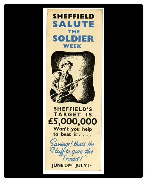 Flier for Salute the Soldier Week, June 24th-July 1st 1944