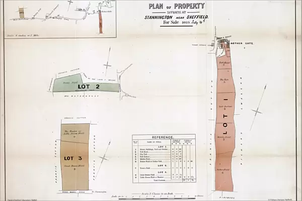 Plan of property situate at Stannington for sale
