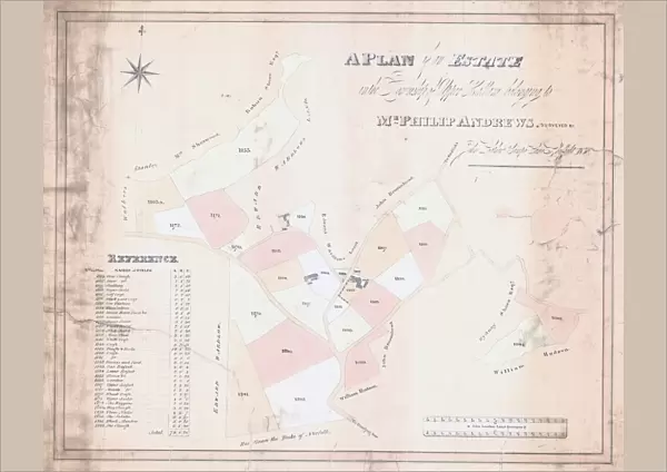 A Plan of an Estate in the Township of Upper Hallam belonging to Mr Philip Andrews, 1830