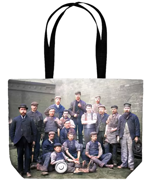 Brown Bayleys Steel Works Ltd. Foundry Workers, Sheffield, Yorkshire, 1908