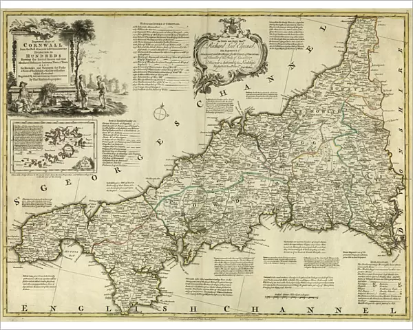 County Map of Cornwall, c. 1777
