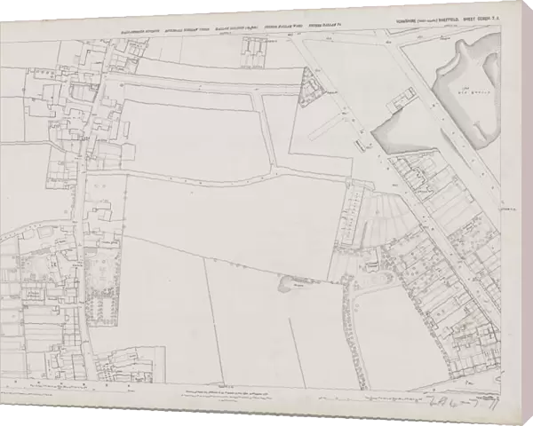 Ordnance Survey Map, Sheffield, Crookes area, 1889 (Yorkshire sheet 294. 7. 11)