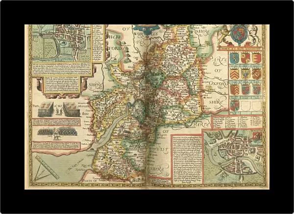 John Speeds map of Gloucestershire, 1611