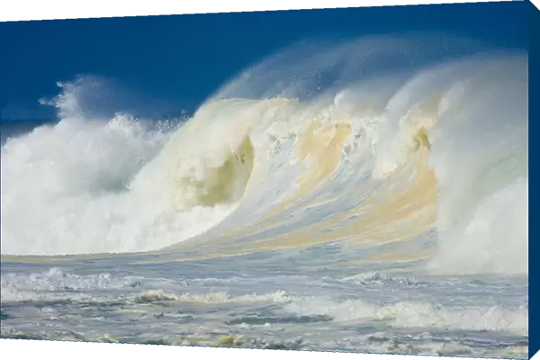 Large waves breaking off the most southern coast of Madagascar, Cap Sainte Mairie