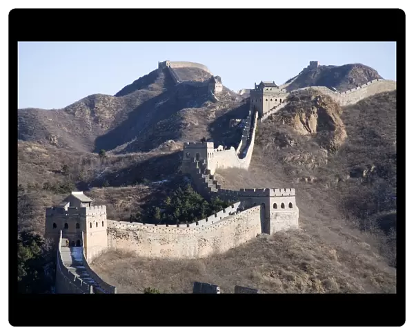 Jinshanling Section of the Great Wall of China, a highly authentic part of the wall