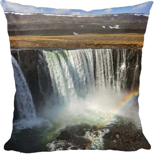 Rainbow and waterfall, Putoransky State Nature Reserve, Putorana Plateau, Siberia