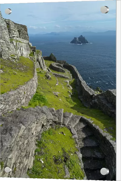 Monastery terraces on Skellig Michael, Skellig Islands World Heritage Site, County Kerry