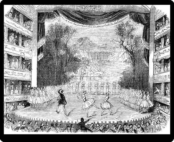 Ballet performance at Her Majestys Theatre, London, 1842