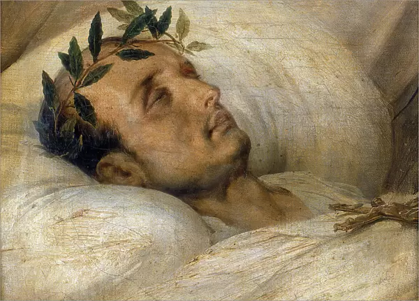 Napoleon on his Deathbed, May 1821. Artist: Horace Vernet