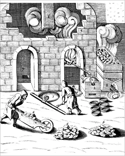 Smelting of copper, 1683