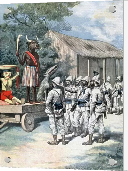 The idol of war, Kana, Dahomey, Africa, 1892. Artist: Henri Meyer