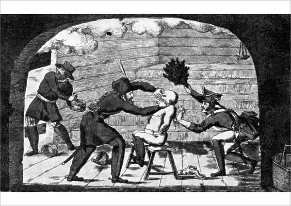 Russians trimming Napoleons beard, 1812