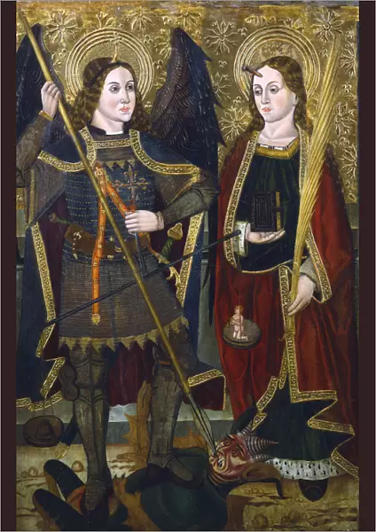 St Michael and Engracia, c1489-c1513. Artist: Juan de la Abadia the Younger