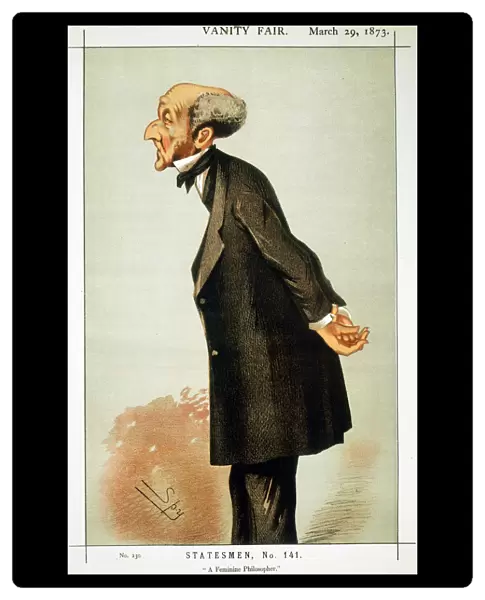 John Stuart Mill, British social reformer and philosopher, 1873. Artist: Spy