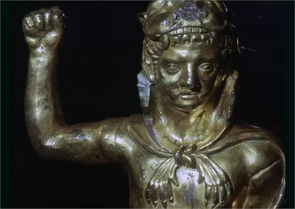 Copper alloy figure of Hercules wearing a lion skin, 2nd century