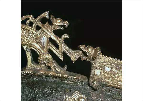 Detail of a Viking neck-yoke for a pair of horses, 10th century