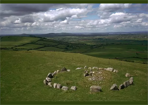 View of Cairns in the Loughcrew hills
