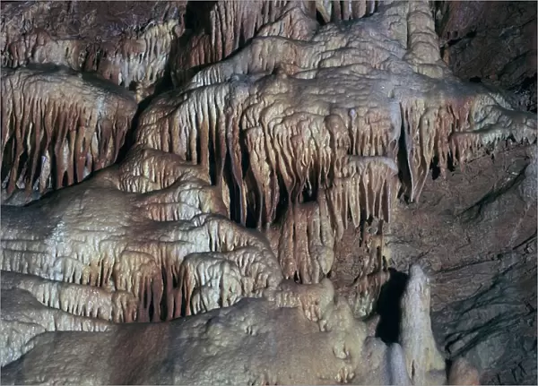 Limestone caves in Hungary. Artist: CM Dixon