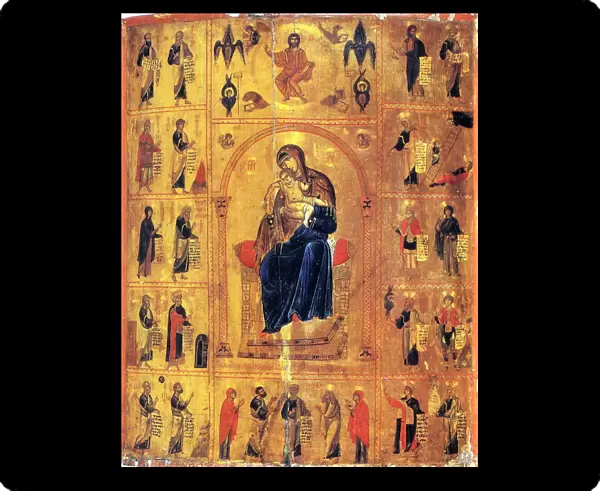 Virgin and Child with Saints, early 12th century