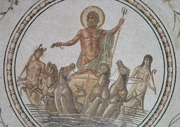Roman mosaic of the triumph of Neptune, 2nd century