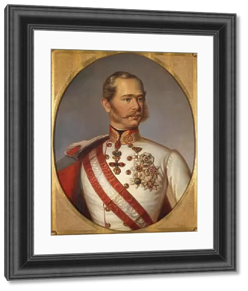 Portrait of Franz Joseph I of Austria, ca 1855. Artist: Anonymous