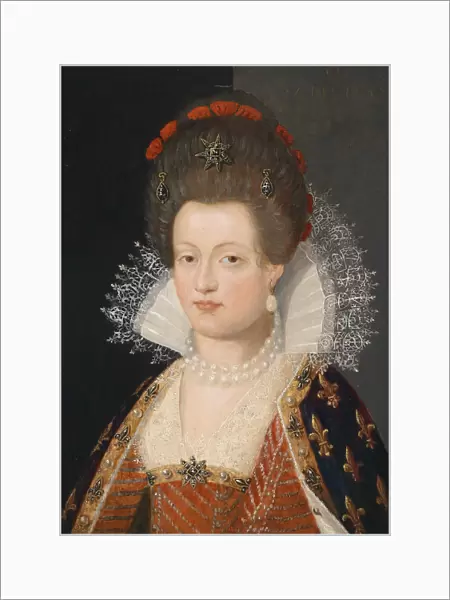 Portrait of Marie de Medici (1575-1642), 1605. Artist: Pourbus, Frans, the Younger (1569-1622)