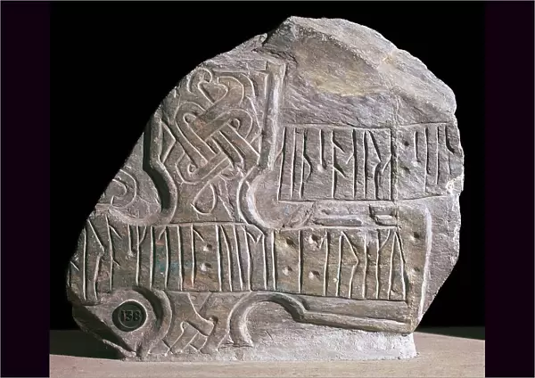 Roskitil cross-fragment on the Isle of Man, 10th century