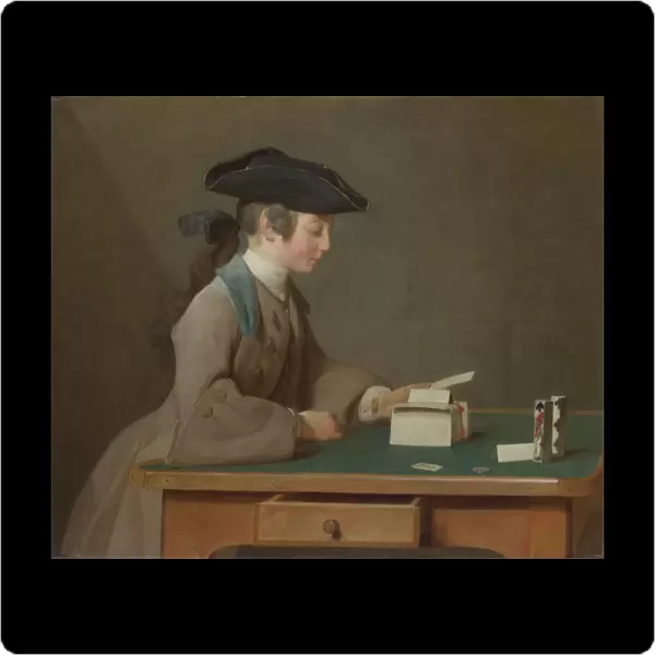 The House of Cards, c. 1736. Artist: Chardin, Jean-Baptiste Simeon (1699-1779)