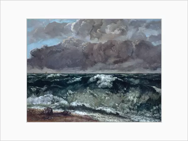 The Wave, 1867-1869. Artist: Courbet, Gustave (1819-1877)