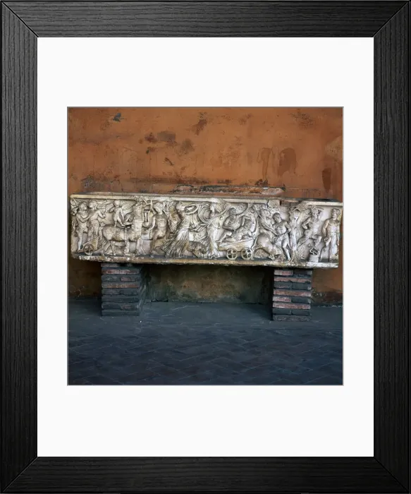 Framed Print : Roman Marble Sarcophagus Print Framed Print : Roman Marble Sarcophagus Print