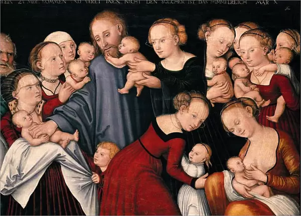 Christ Blessing the Children, c. 1540. Artist: Cranach, Lucas, the Elder (1472-1553)