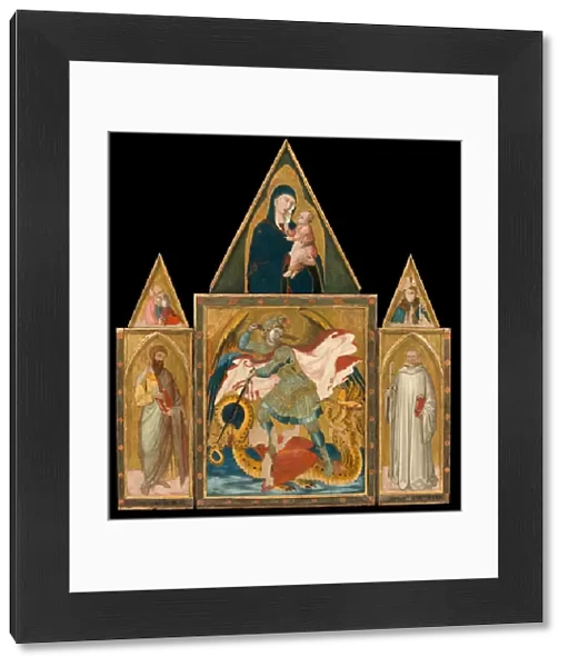 Rofeno Abbey Poliptych, 1330-1335. Artist: Lorenzetti, Ambrogio (ca 1290-ca 1348)