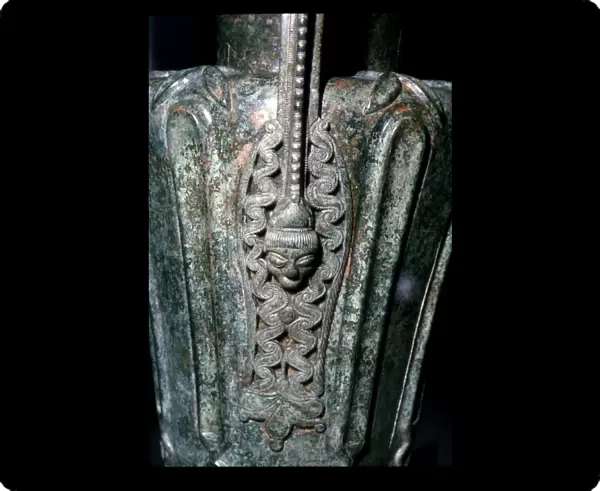 Detail of Celtic Bronze Flagon from Durrnberg near Hallein, Austria, late 5th century BC